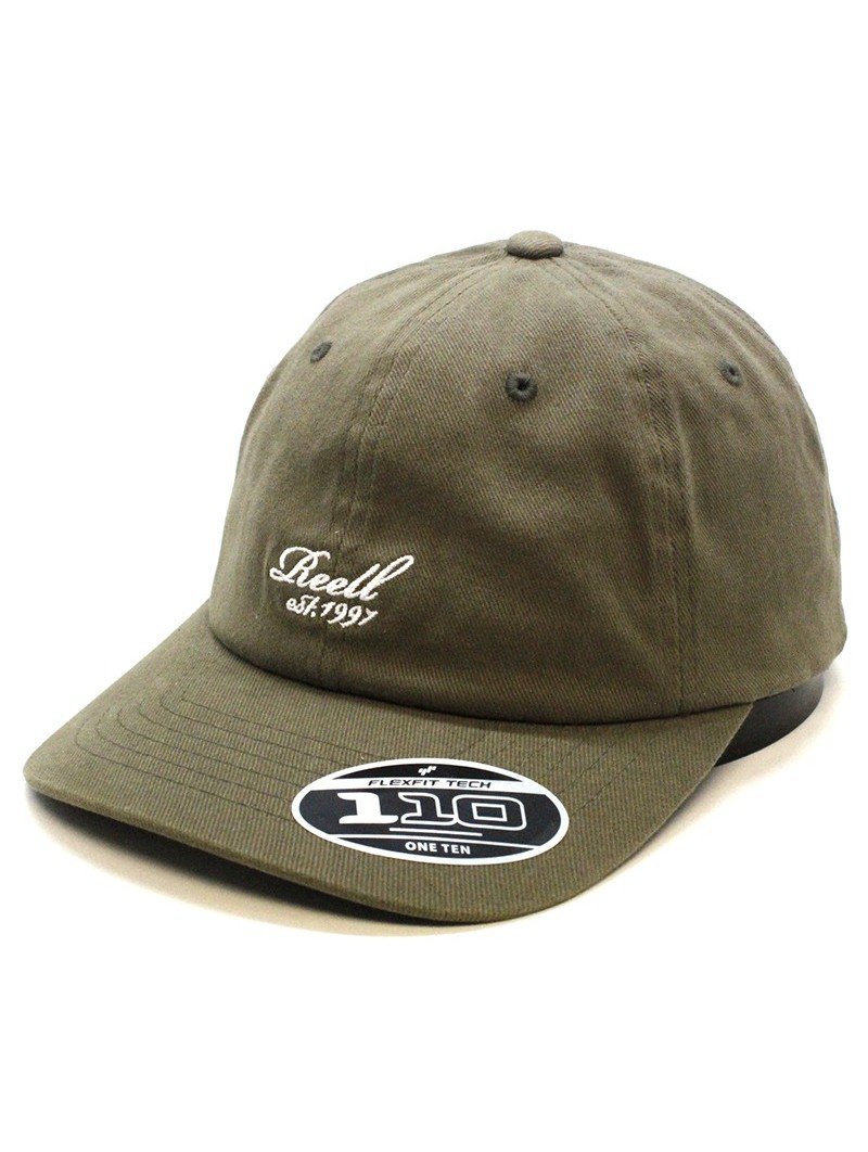 REELL curved Scrip olive Cap