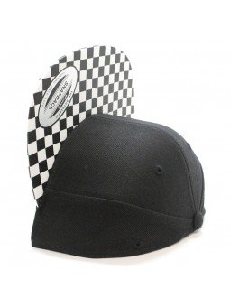 Chekerboard FLEXFIT Snapback black cap (6089CB)