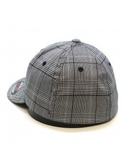Original Ballcap Curved Visor Flexfit Glen Check Plaid Hat Stretch Fit