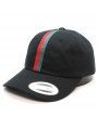 Gorra FLEXFIT 6245DS Stripe dad Hat negro
