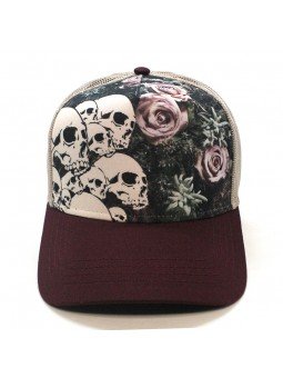Gorra Rosas y Calaveras Top Hats