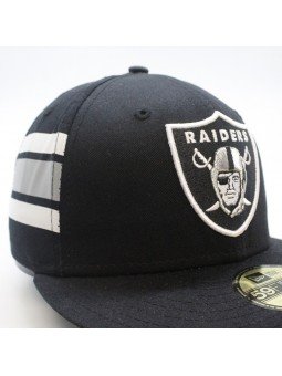 Gorra Oakland Raiders NFL Team Stripe 59fifty New Era negro