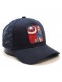 Captain America Marvel navy blue trucker Capslab Cap