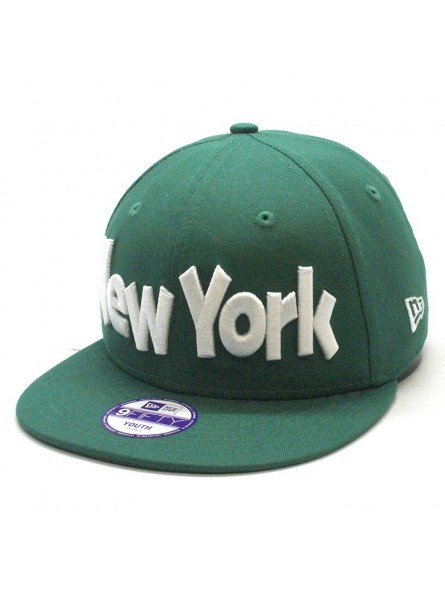 YOUTH KIDS NY New York Stripe SNAPBACK Flat Peak Cap Hat Snap Back Unisex 