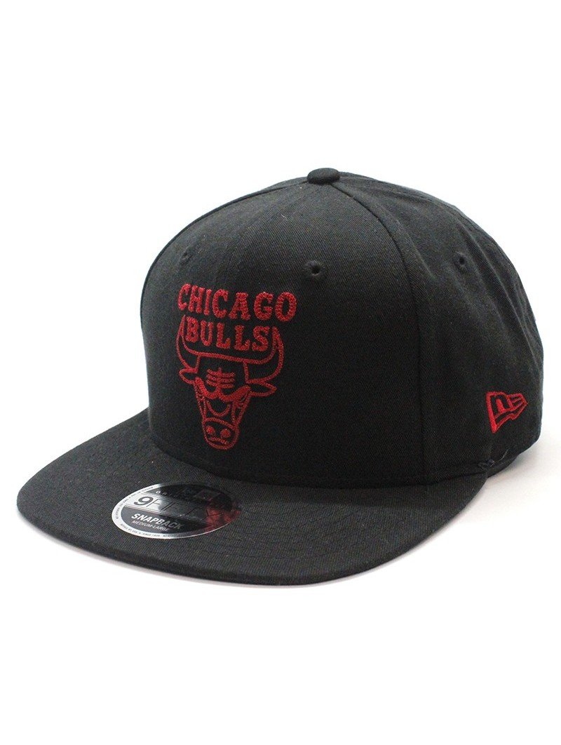 Chicago Bulls NBA New Era Chainstitch snapback black cap