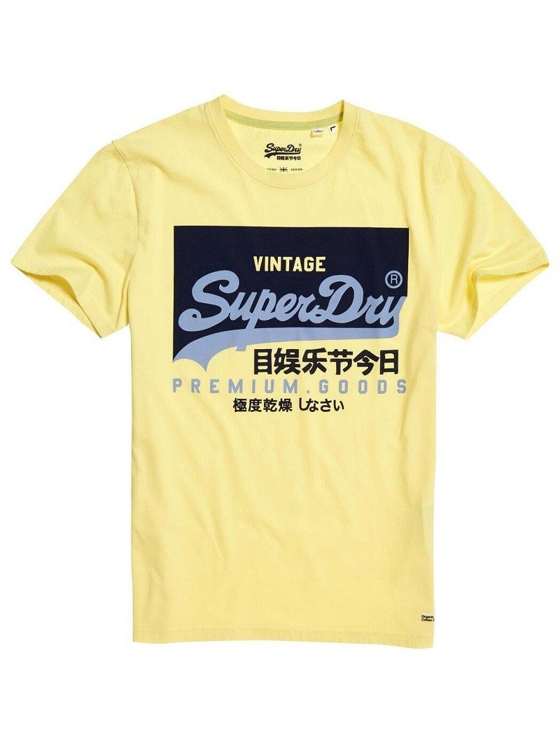 Camiseta SUPERDRY Vintage Logo amarillo