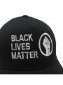 Top Hats BLACK LIVES MATTER black trucker Cap