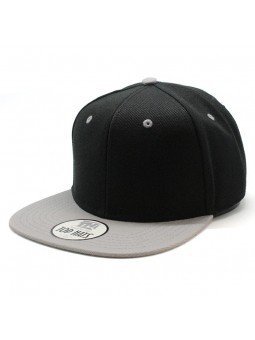 Gorra Top Hats Infantil Snapback combinada corona negra 54 cm