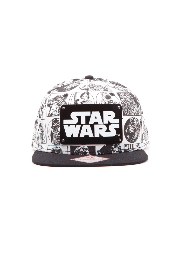 Star Wars Lucasfilm Neon Logo Darth Snapback Flat brim Hat One Size Fits Most 