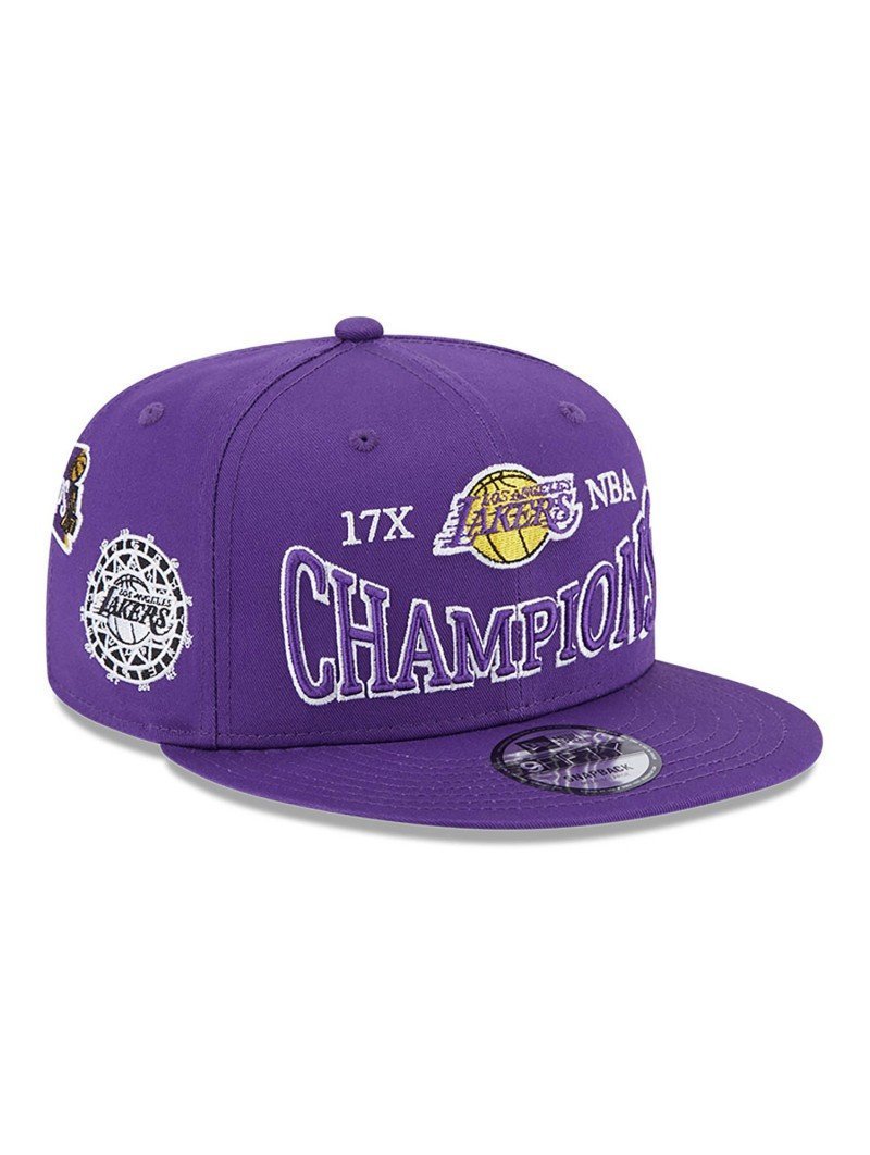 New Era snapback cap Los Angeles Lakers NBA Champions Patch 9Fifty adult adjustable